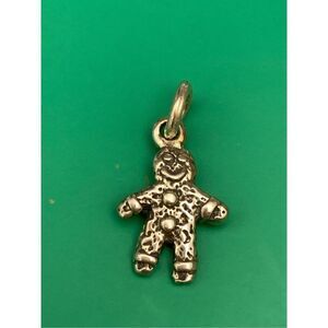 .925 Gingerbread Sterling Silver Jewelry Charm #holiday